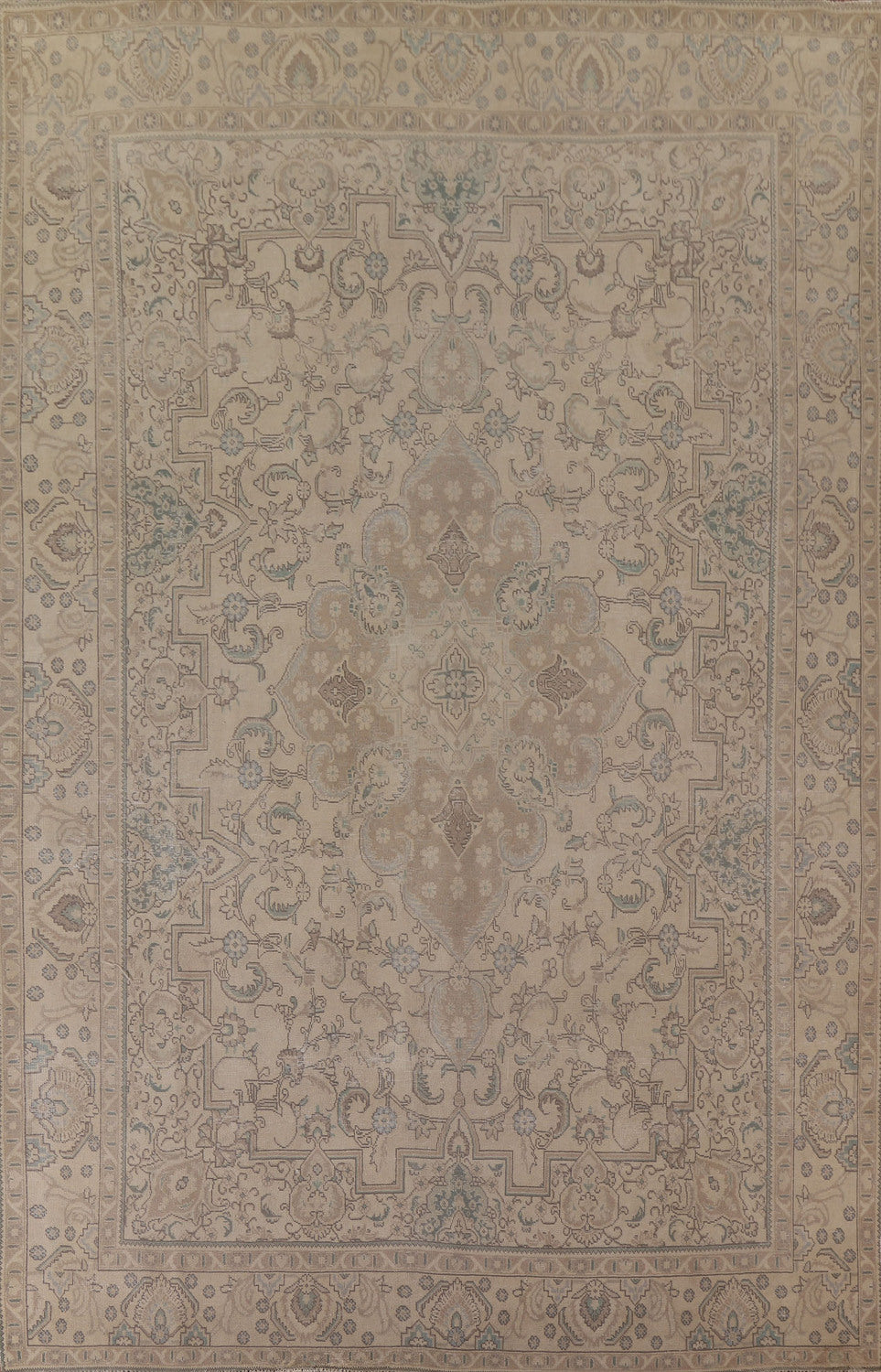 Distressed Tabriz Persian Area Rug 9x13