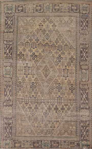 Geometric Joshaghan Persian Area Rug 7x10