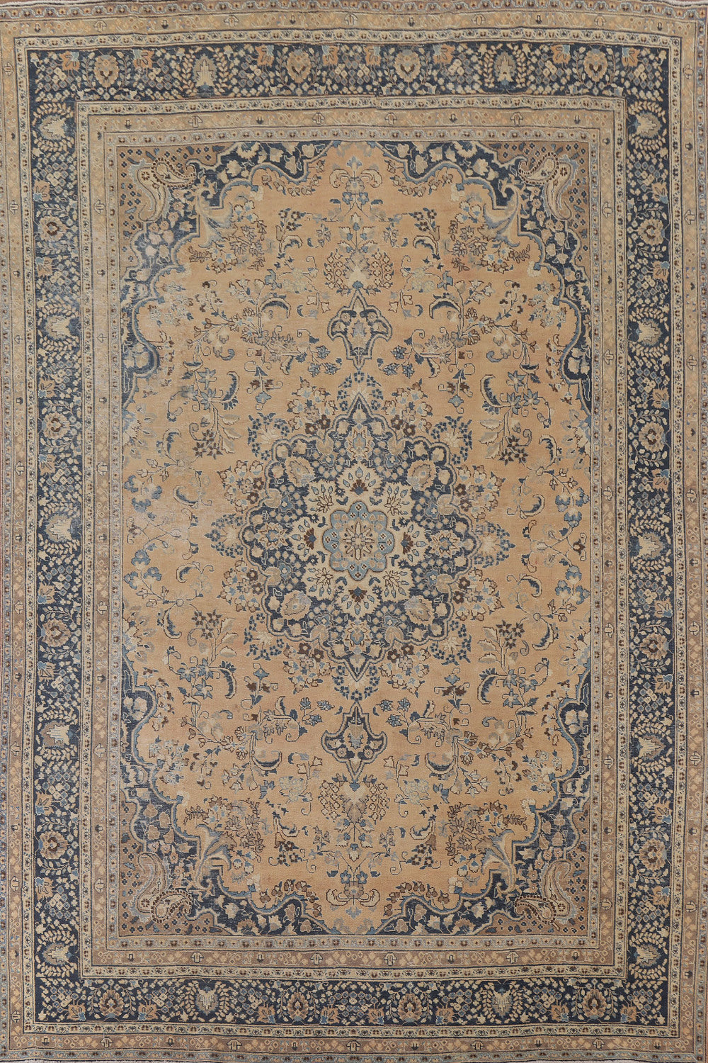 Traditional Mashad Persian Area Rug 9x12