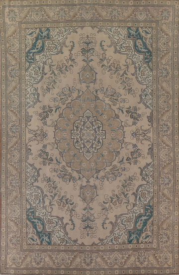 Geometric Tabriz Persian Area Rug 9x13