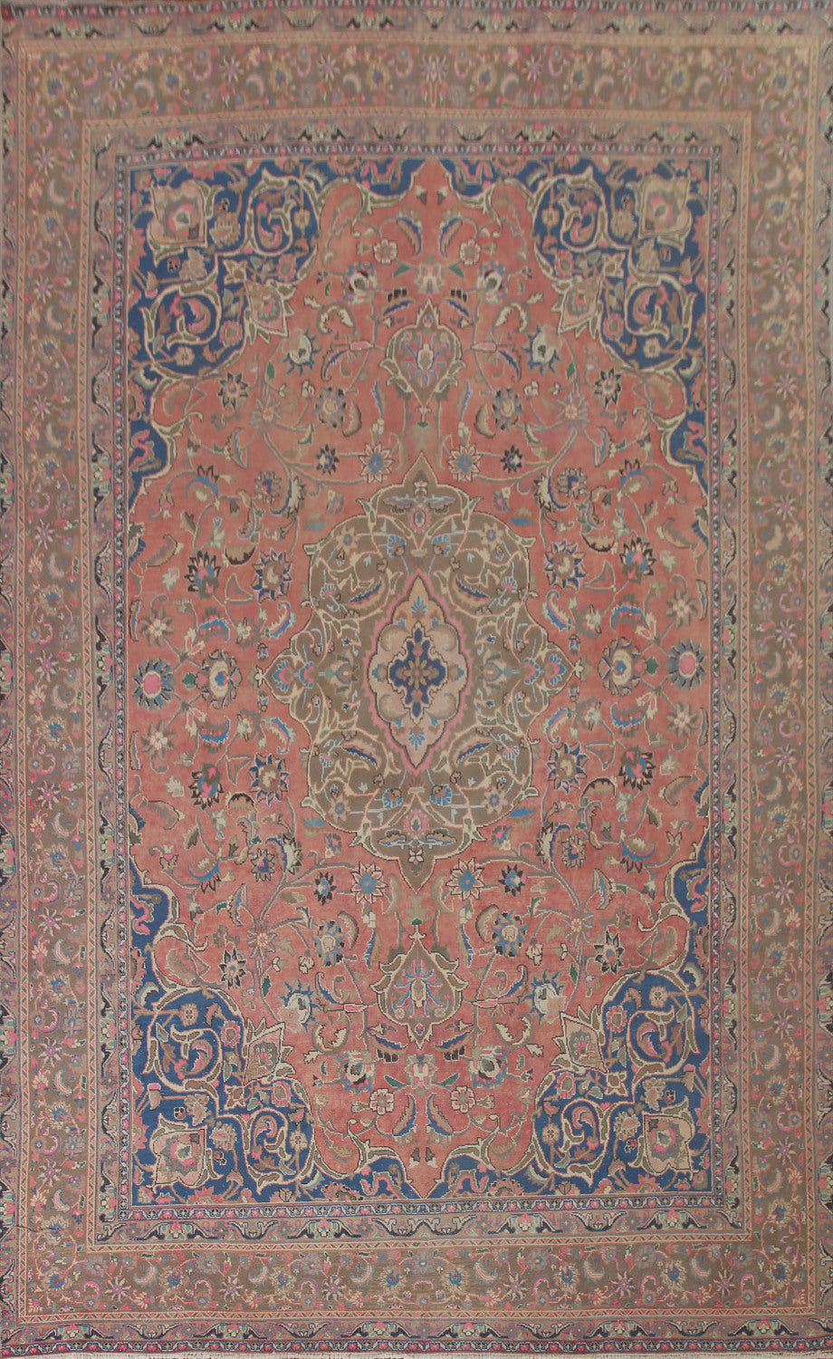 Traditional Mashad Persian Area Rug 9x13