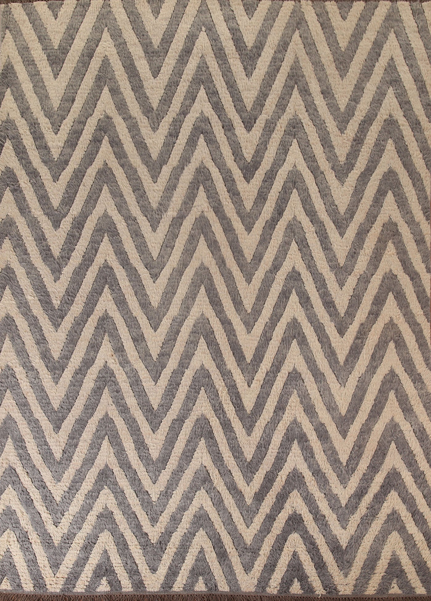 Chevron Moroccan Shaggy Oriental Area Rug 8x10