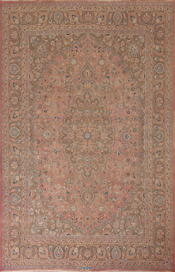 Distressed Mashad Persian Area Rug 8x11