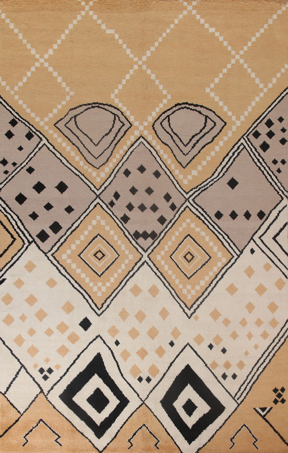 Handmade Moroccan Wool Area Rug 9x12