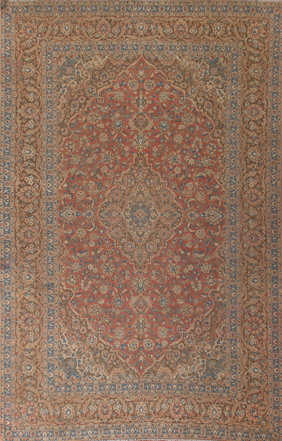 Vegetable Dye Kashan Persian Area Rug 9x12