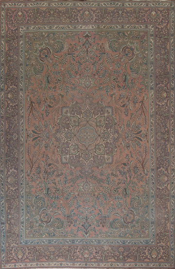 Distressed Tabriz Persian Area Rug 10x13
