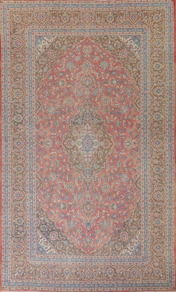 Traditional Kashan Persian Large Rug 9x14