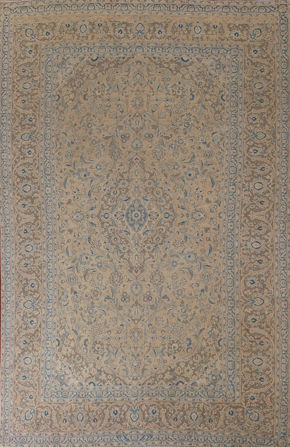 Distressed Kashan Persian Area Rug 8x11
