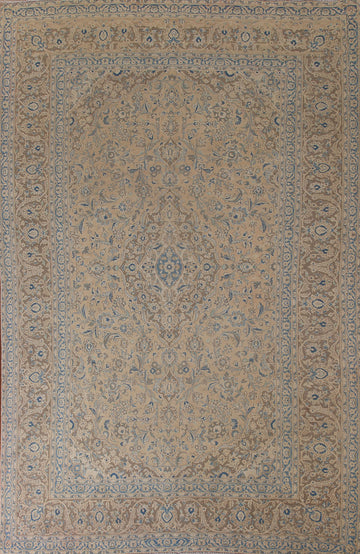 Distressed Kashan Persian Area Rug 8x11