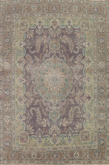 Vintage Tabriz Persian Area Rug 9x13