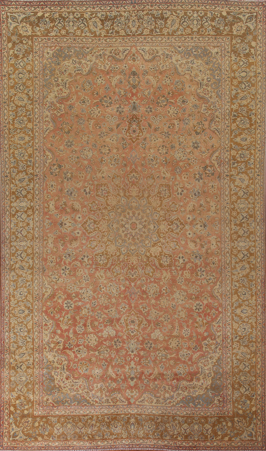 Handmade Wool Kashan Persian Area Rug 9x13