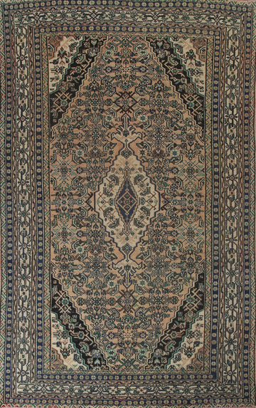 Geometric Hamedan Persian Area Rug 8x12