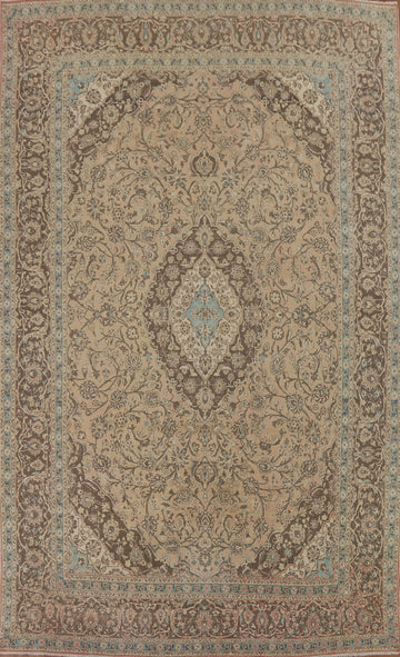 Traditional Kashan Persian Large Area Rug 10x14