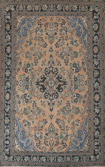 Vintage Hamedan Persian Area Rug 7x10