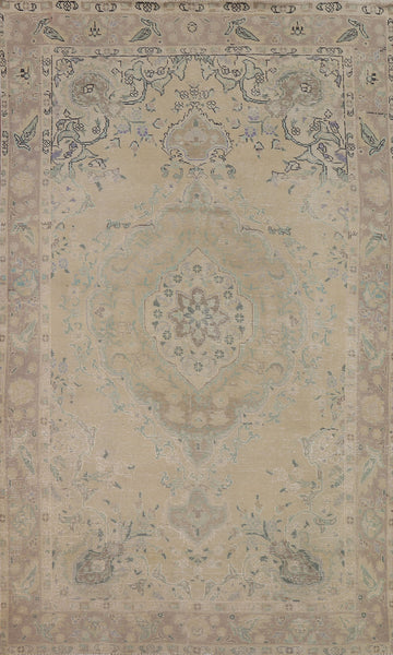 Distressed Tabriz Persian Area Rug 6x10