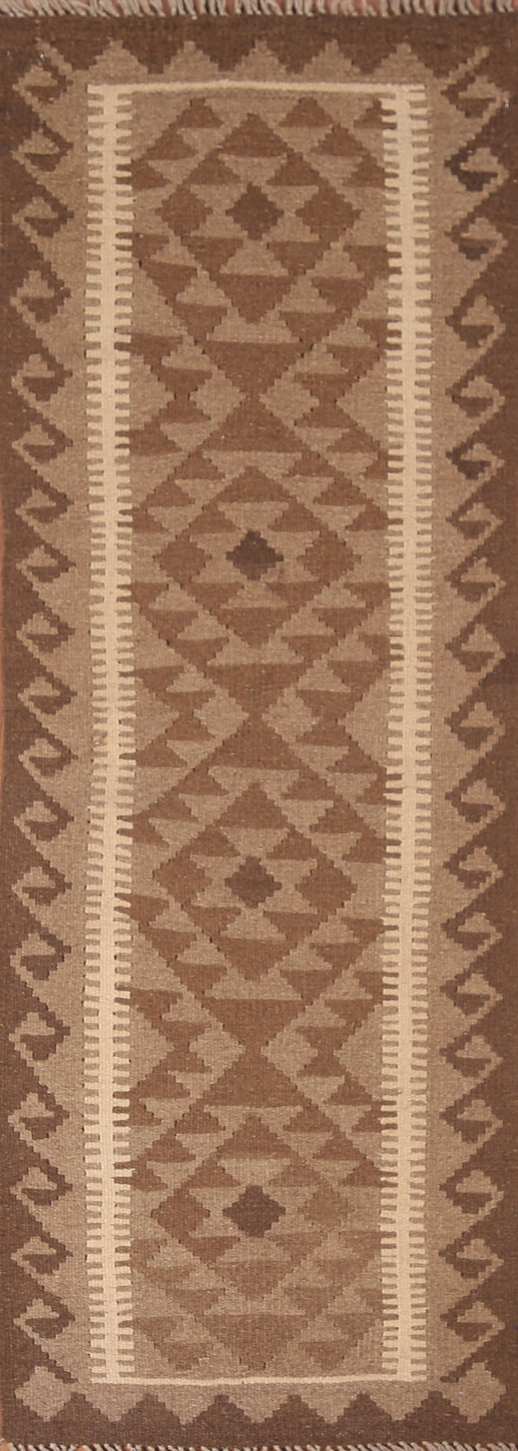 Geometric Kilim Oriental Runner Rug 2x7