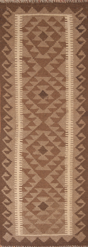 Geometric Kilim Oriental Runner Rug 2x7