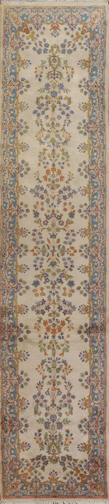 Vegetable Dye Kerman Persian Runner Rug 2x14