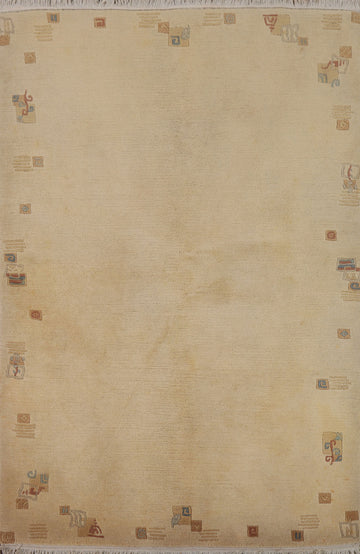 Vegetable Dye Tibet Oriental Area Rug 5x6