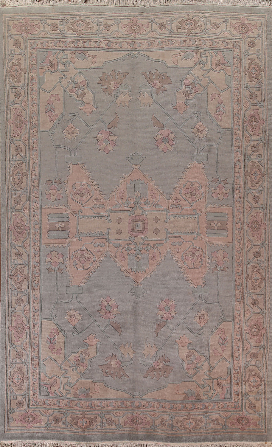 Vegetable Dye Savonnerie Oriental Large Rug 10x14