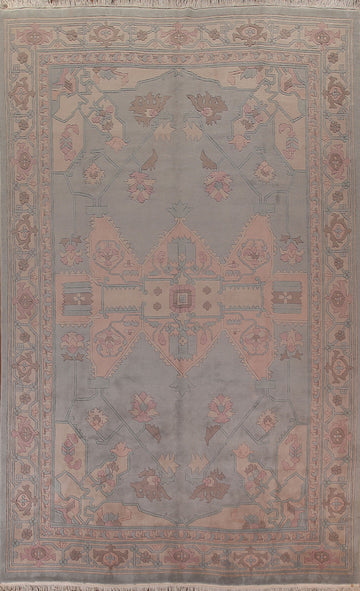 Vegetable Dye Savonnerie Oriental Large Rug 10x14