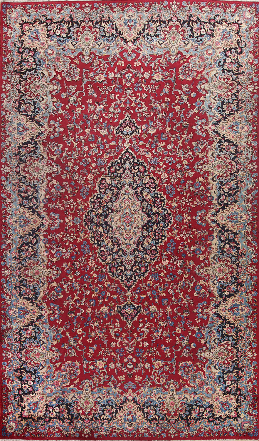 Vegetable Dye Red Kerman Persian Large Rug 10x16