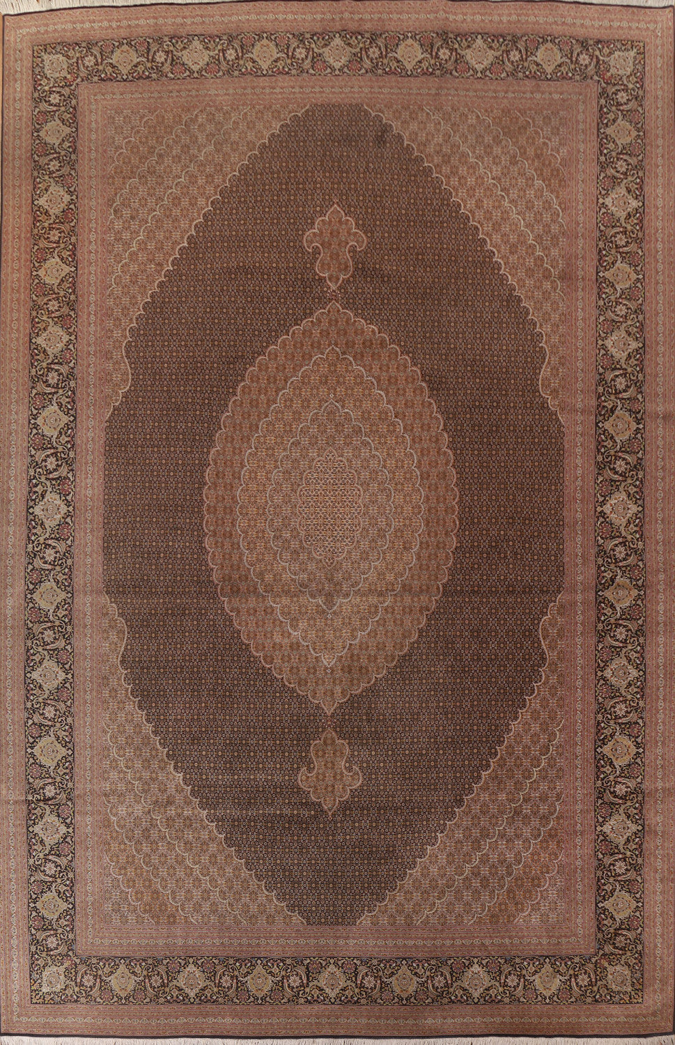 Vegetable Dye Tabriz Persian Large Rug 11x16
