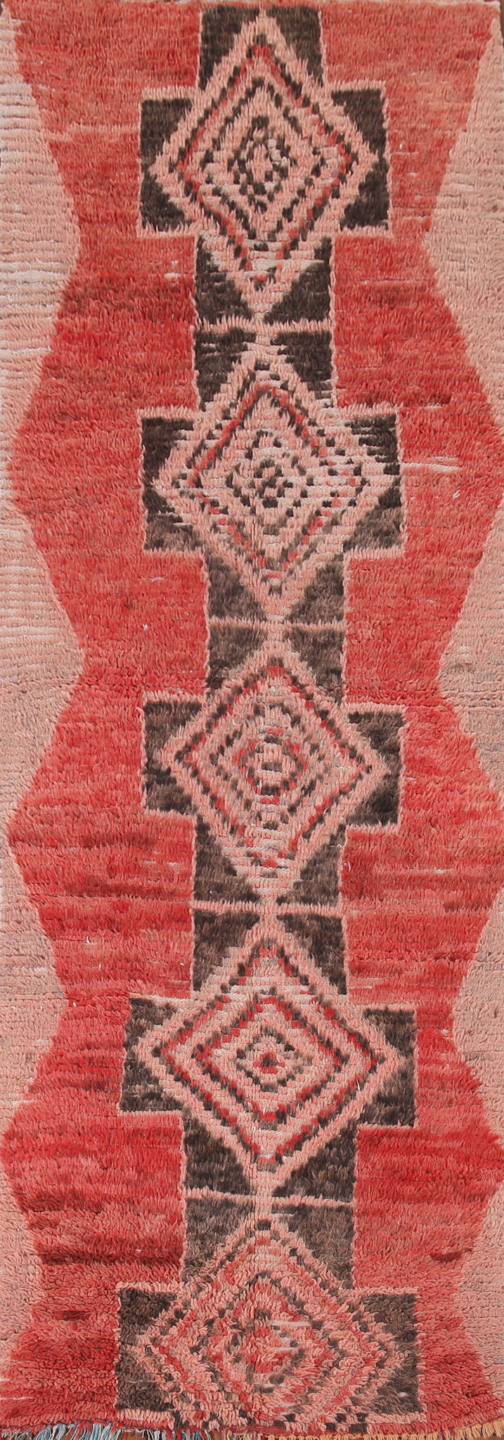 Geometric Moroccan Oriental Runner Rug 3x10