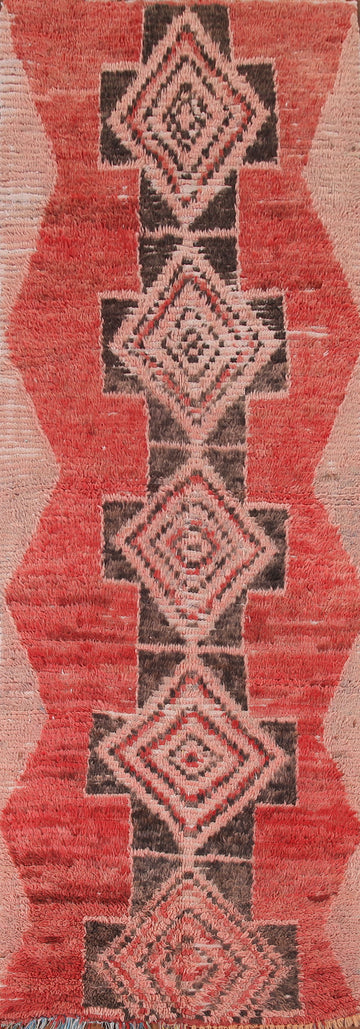 Geometric Moroccan Oriental Runner Rug 3x10