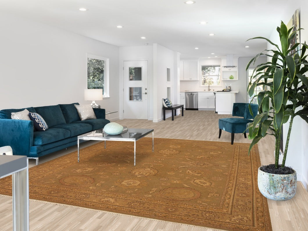 Floral Green Sumak Oriental Area Rug 8x10