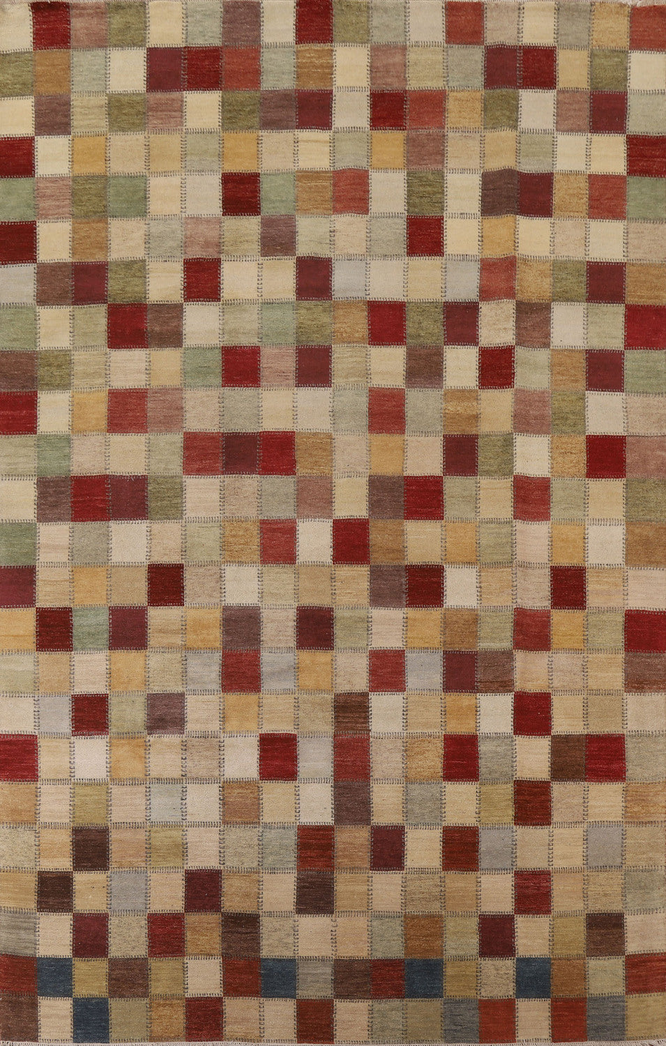 Checkered Gabbeh Oriental Area Rug 9x12
