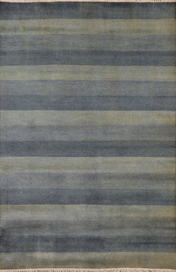 Striped Gabbeh Oriental Area Rug 4x6