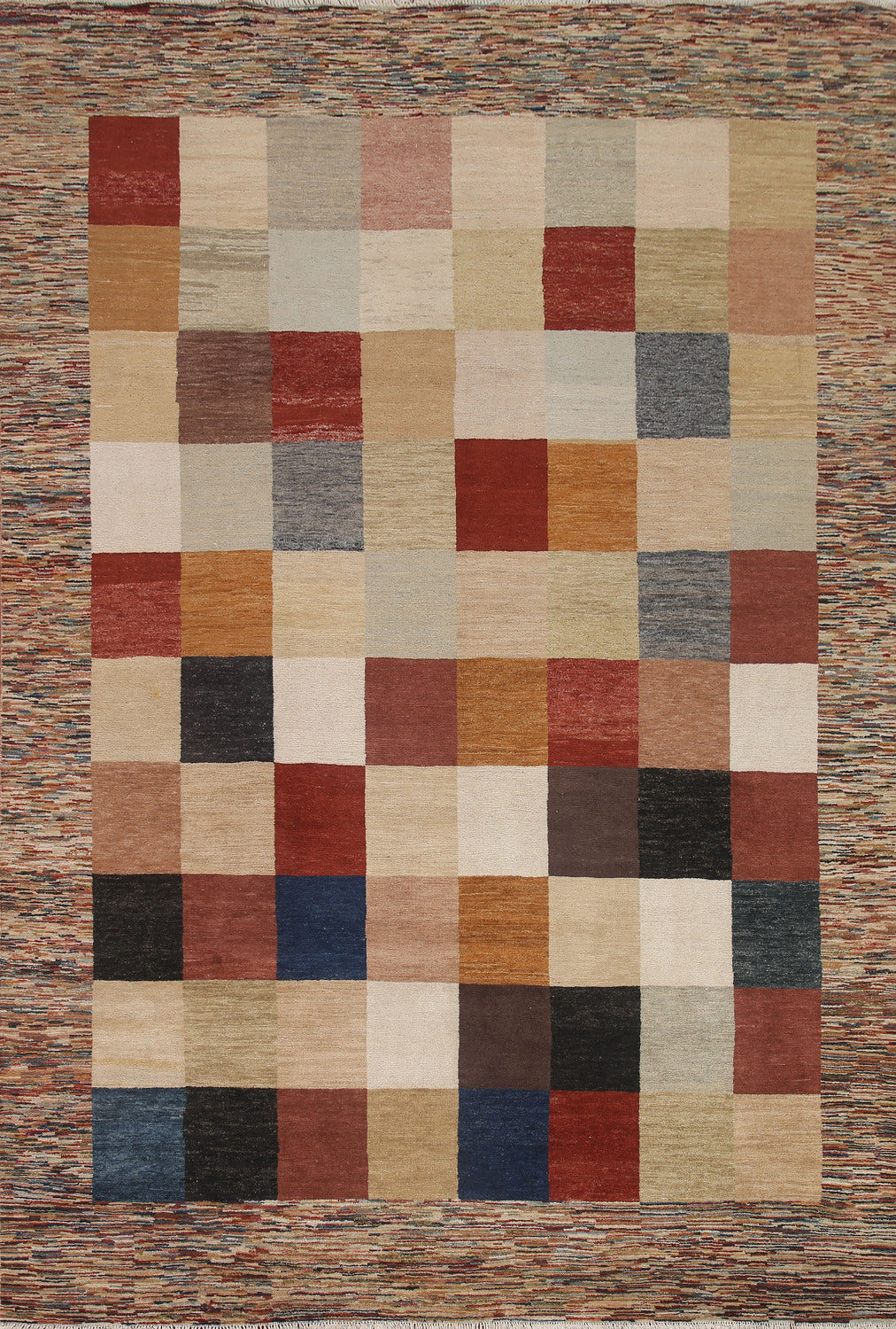 Checkered Gabbeh Oriental Area Rug 8x10