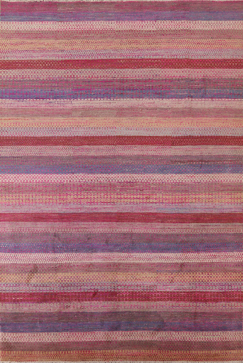 Striped Gabbeh Oriental Area Rug 8x11