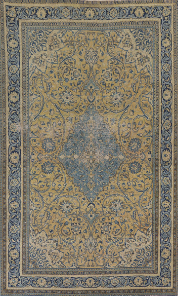 Distressed Sarouk Persian Area Rug 6x9