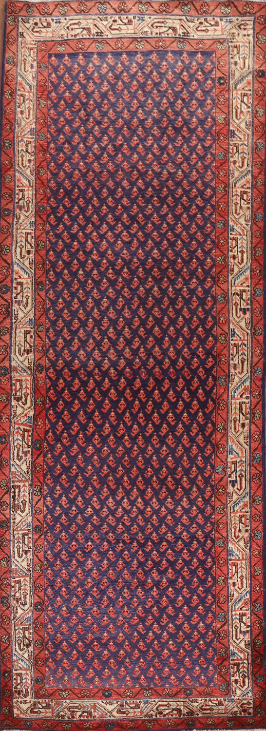 Boteh Blue Botemir Persian Runner Rug 4x11