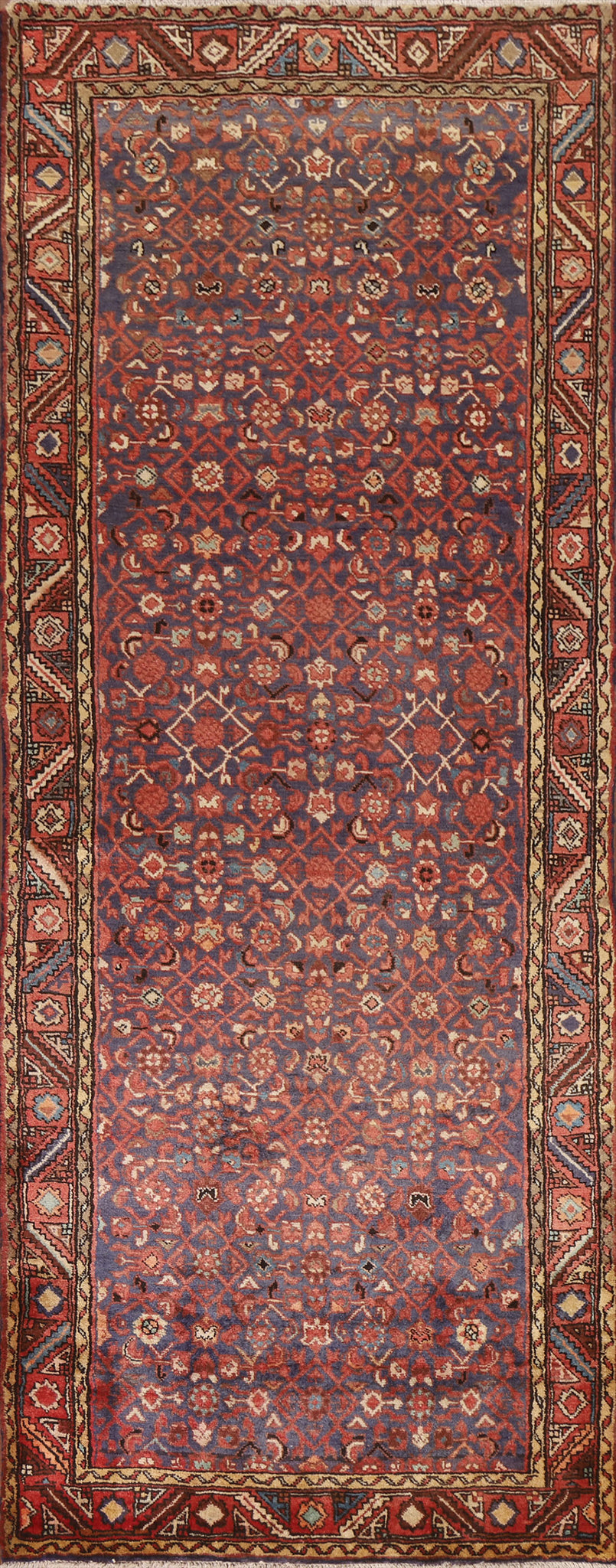 Vintage Mahal Persian Runner Rug 4x10