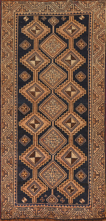 Antique Lori Persian Runner Rug 4x9