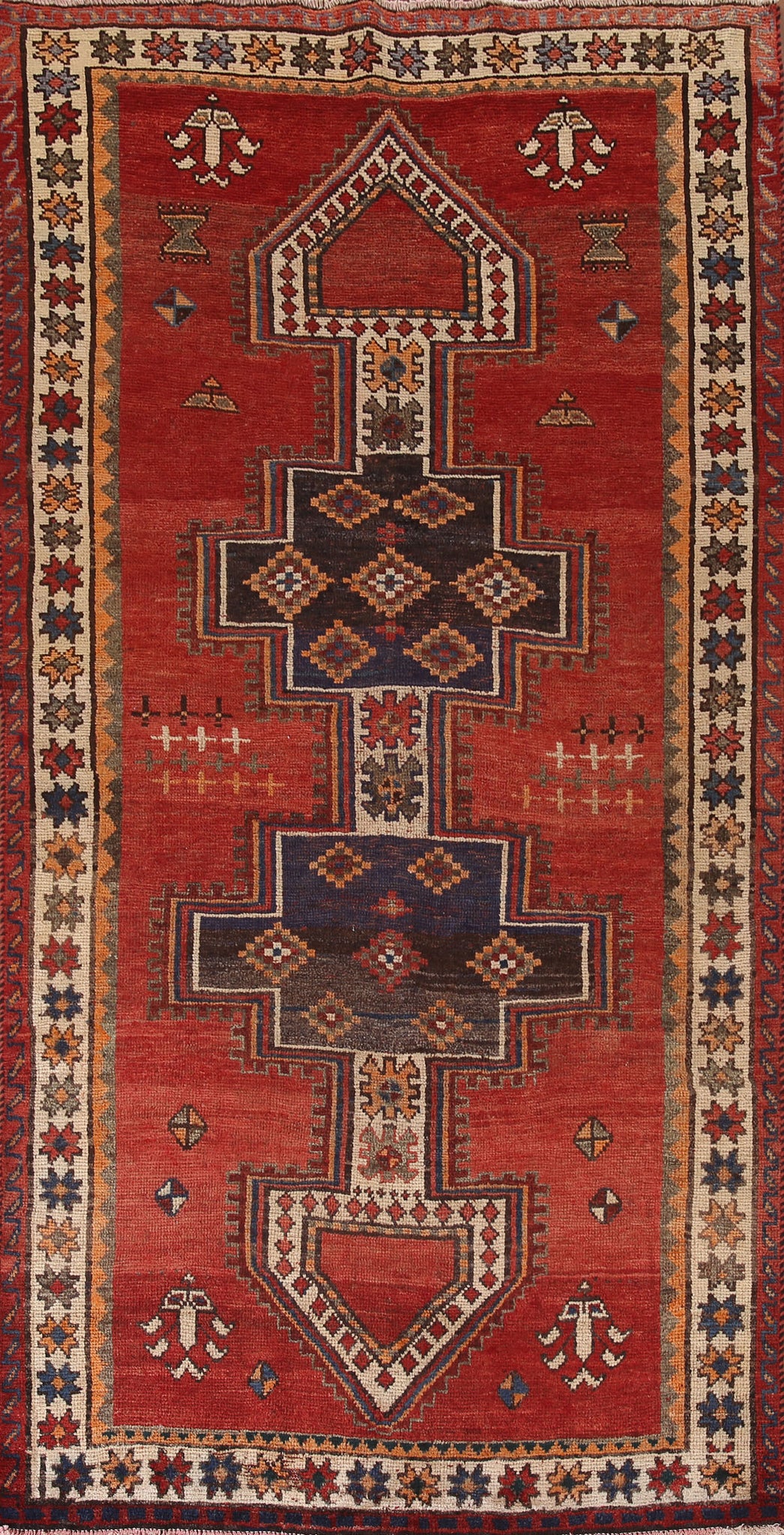 Vintage Red Lori Persian Area Rug 5x9