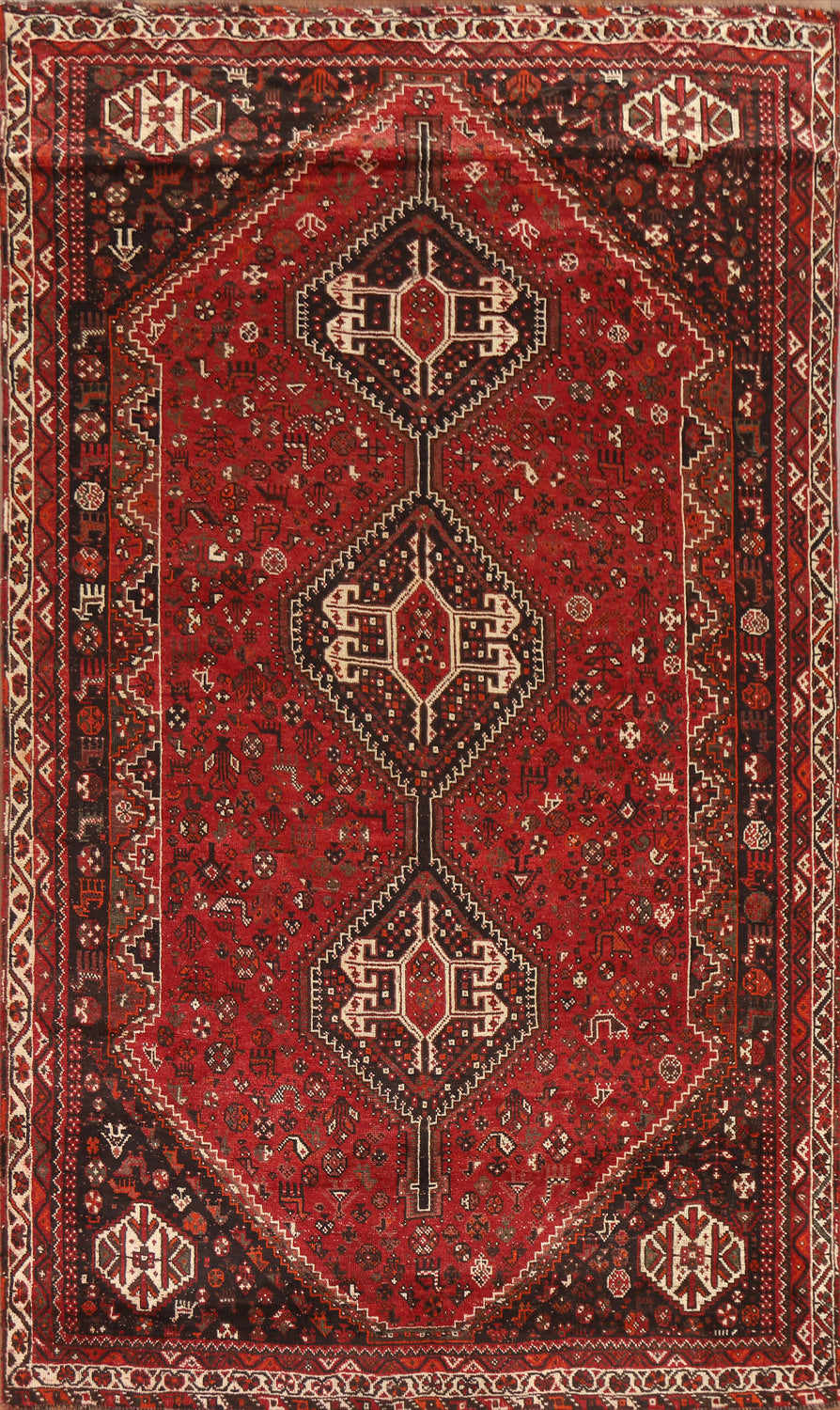 Tribal Red Shiraz Persian Area Rug 7x10
