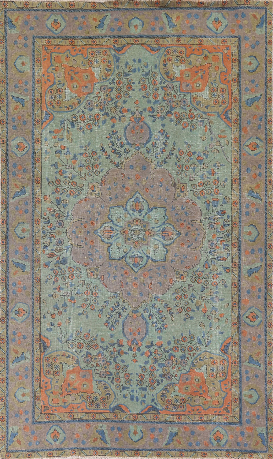 Green Tabriz Persian Area Rug 6x10
