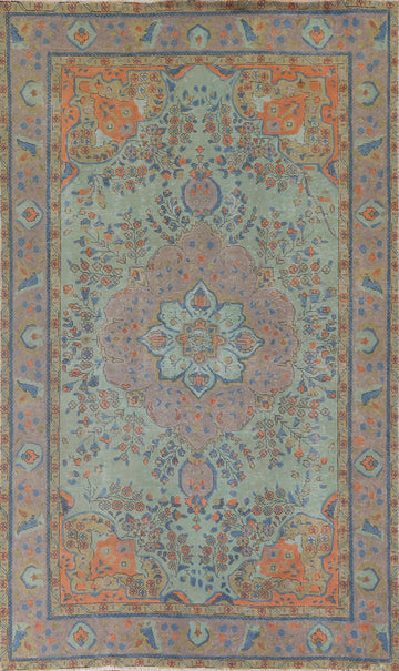 Green Tabriz Persian Area Rug 6x10