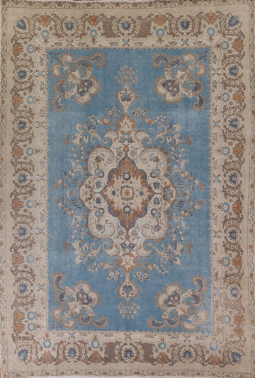 DIstressed Tabriz Persian Area Rug 10x12