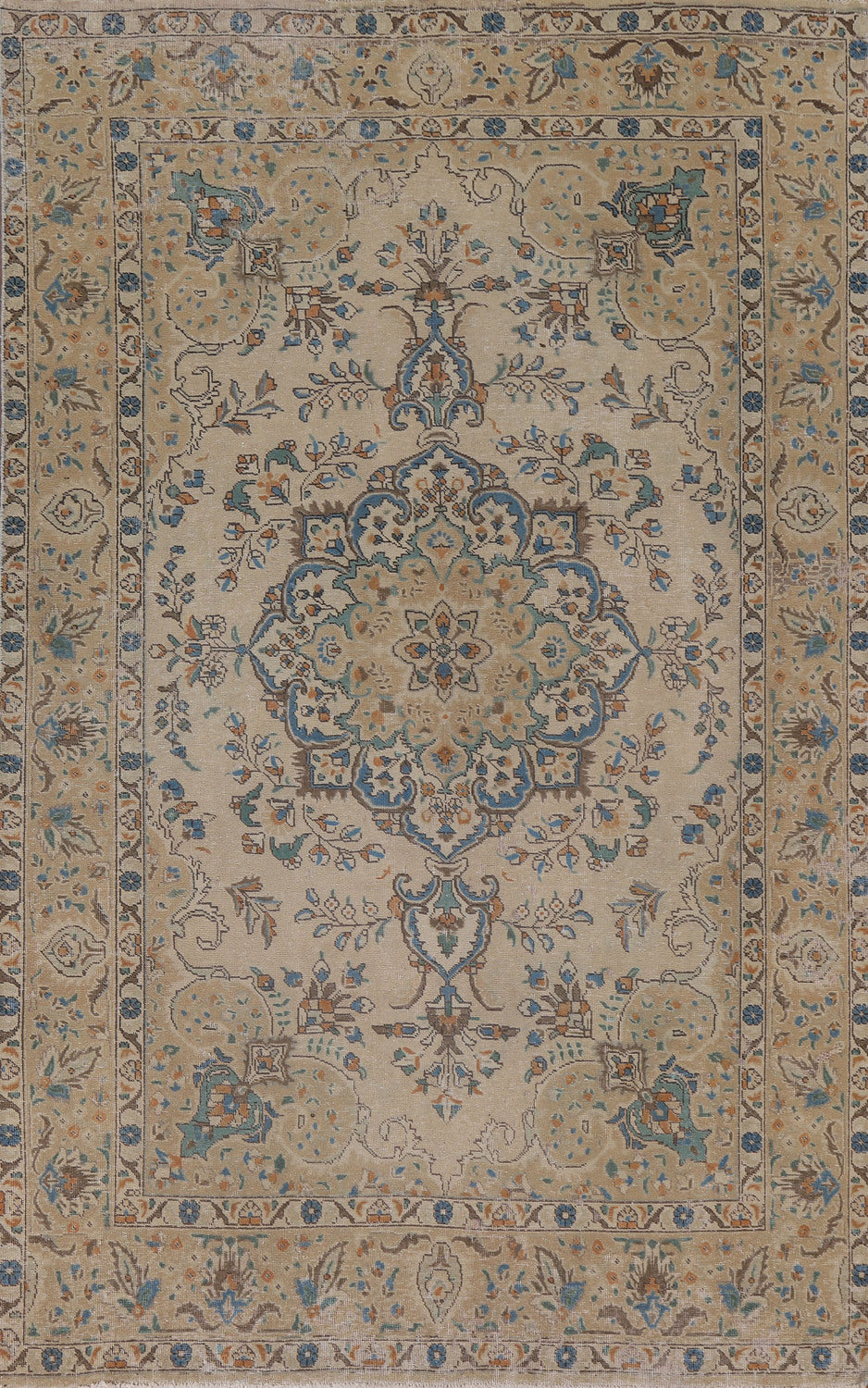 Handmade Wool Tabriz Persian Area Rug 6x10