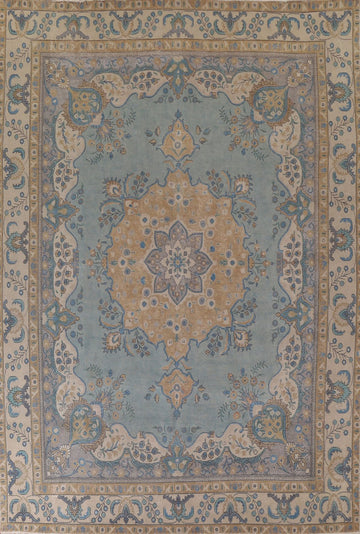 Distressed Tabriz Persian Area Rug 10x12