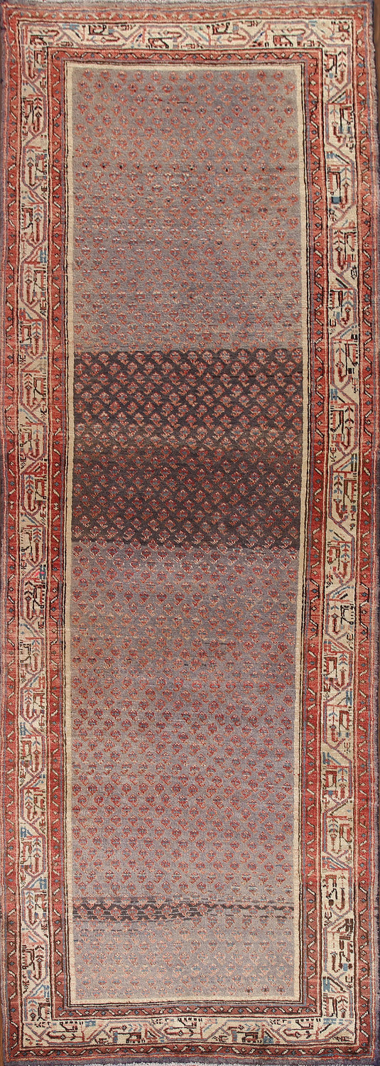Distressed Botemir Persian Runner Rug 3x10