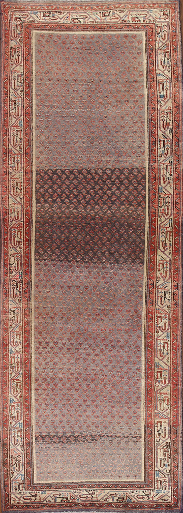 Distressed Botemir Persian Runner Rug 3x10