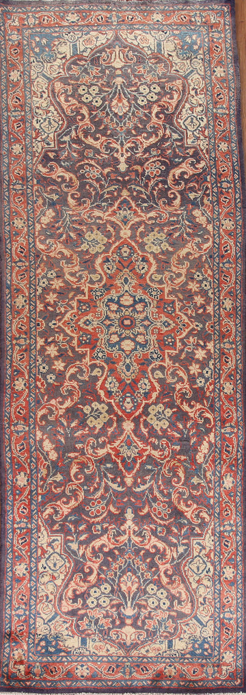 Vintage Mahal Persian Runner Rug 3x11