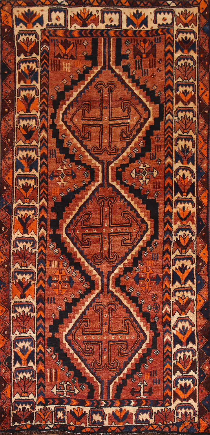 Vintage Wool Lori Persian Area Rug 4x8