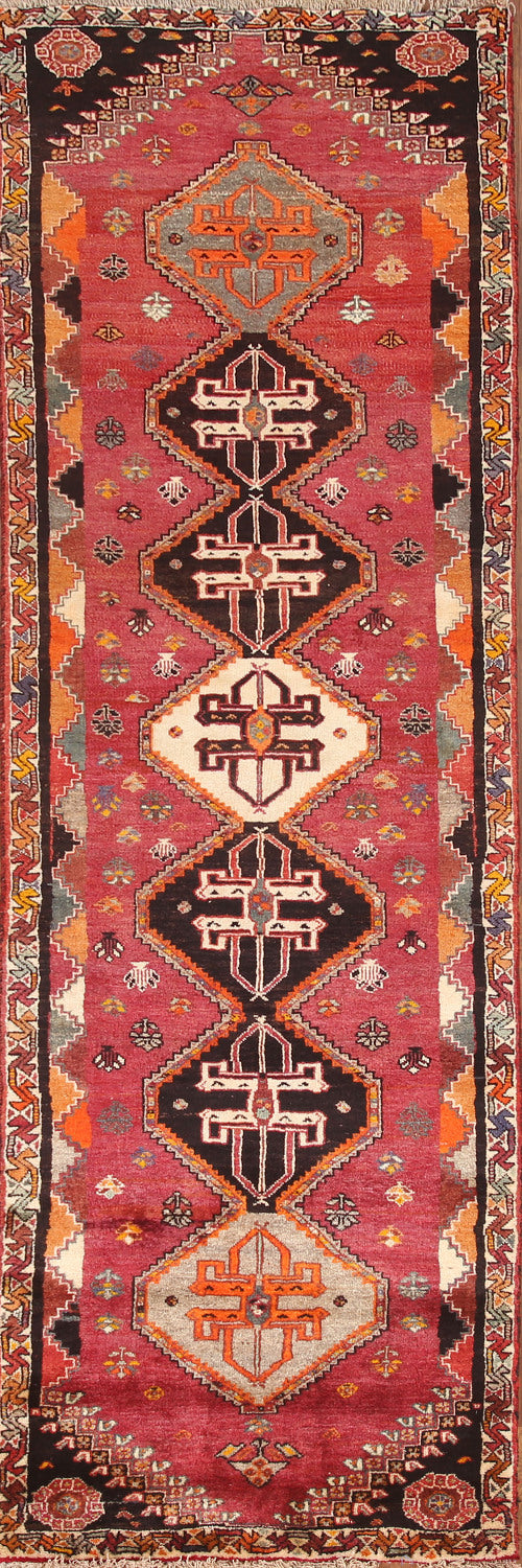 Vegetable Dye Shiraz Persian Runner Rug 3x10